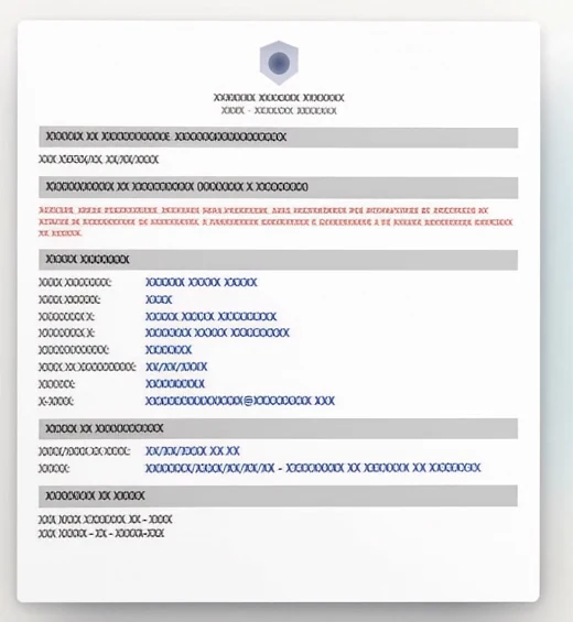 Ejemplo ilustrativo de un comprobante de agendamento